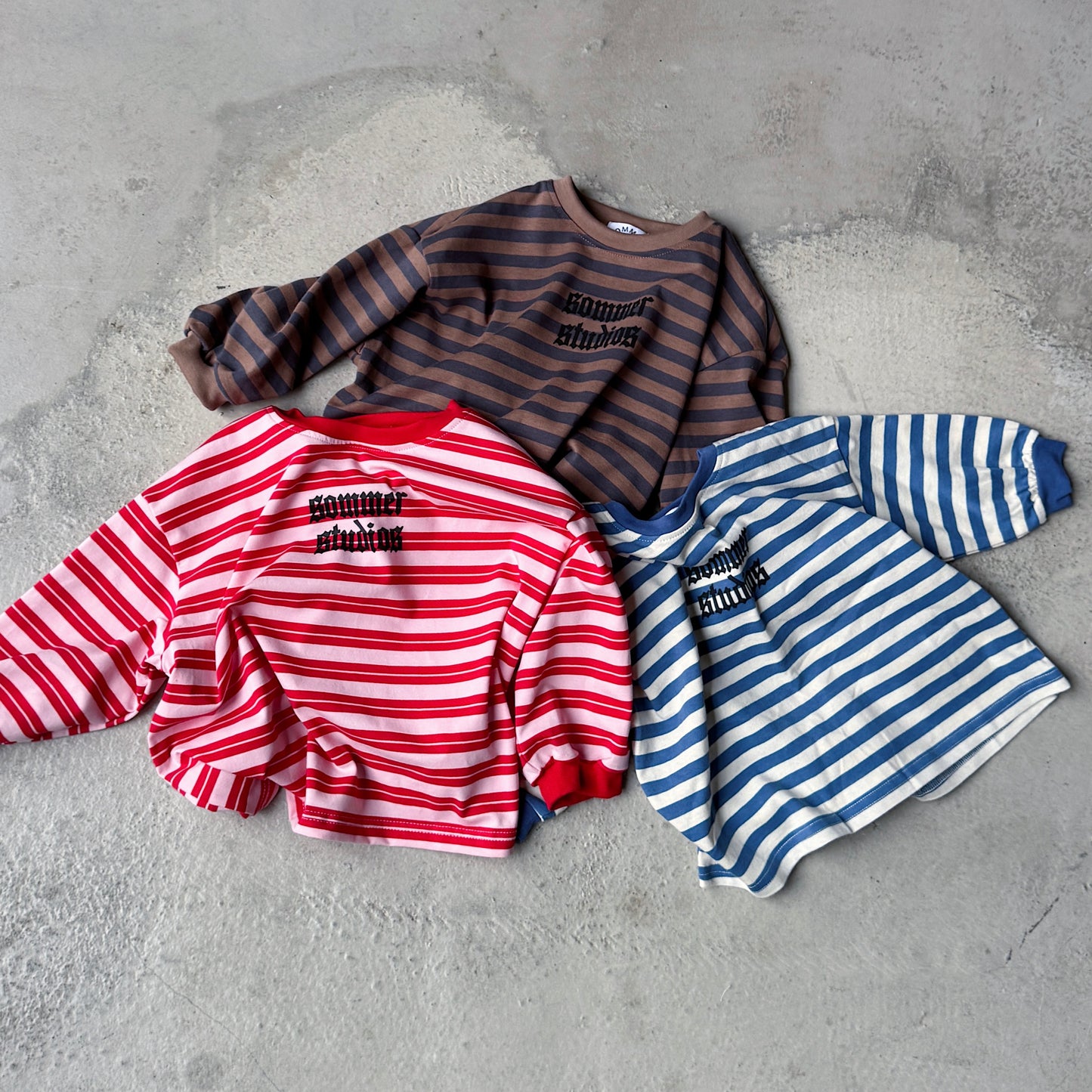 Charlie long tee Brown/blue
