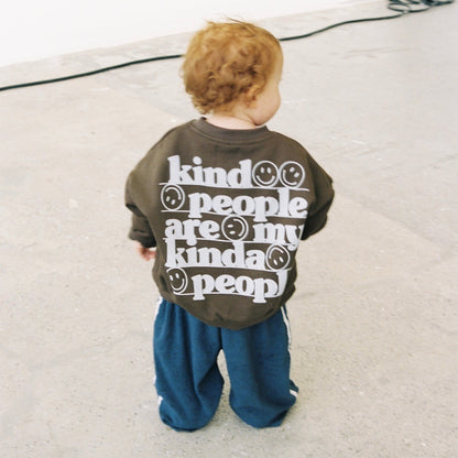 Kind People Sweatshirt Brown