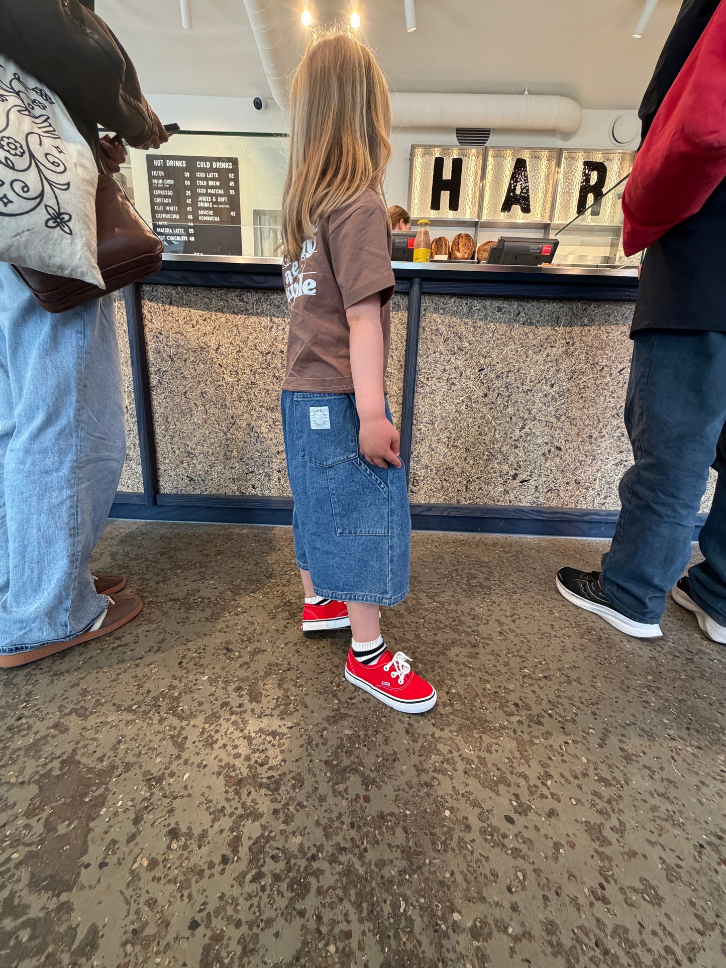 Skater denim shorts