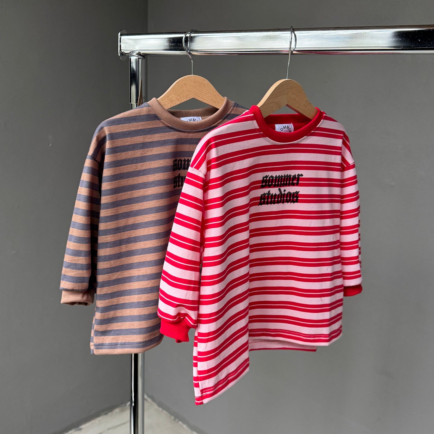 Charlie long tee Red/Pink