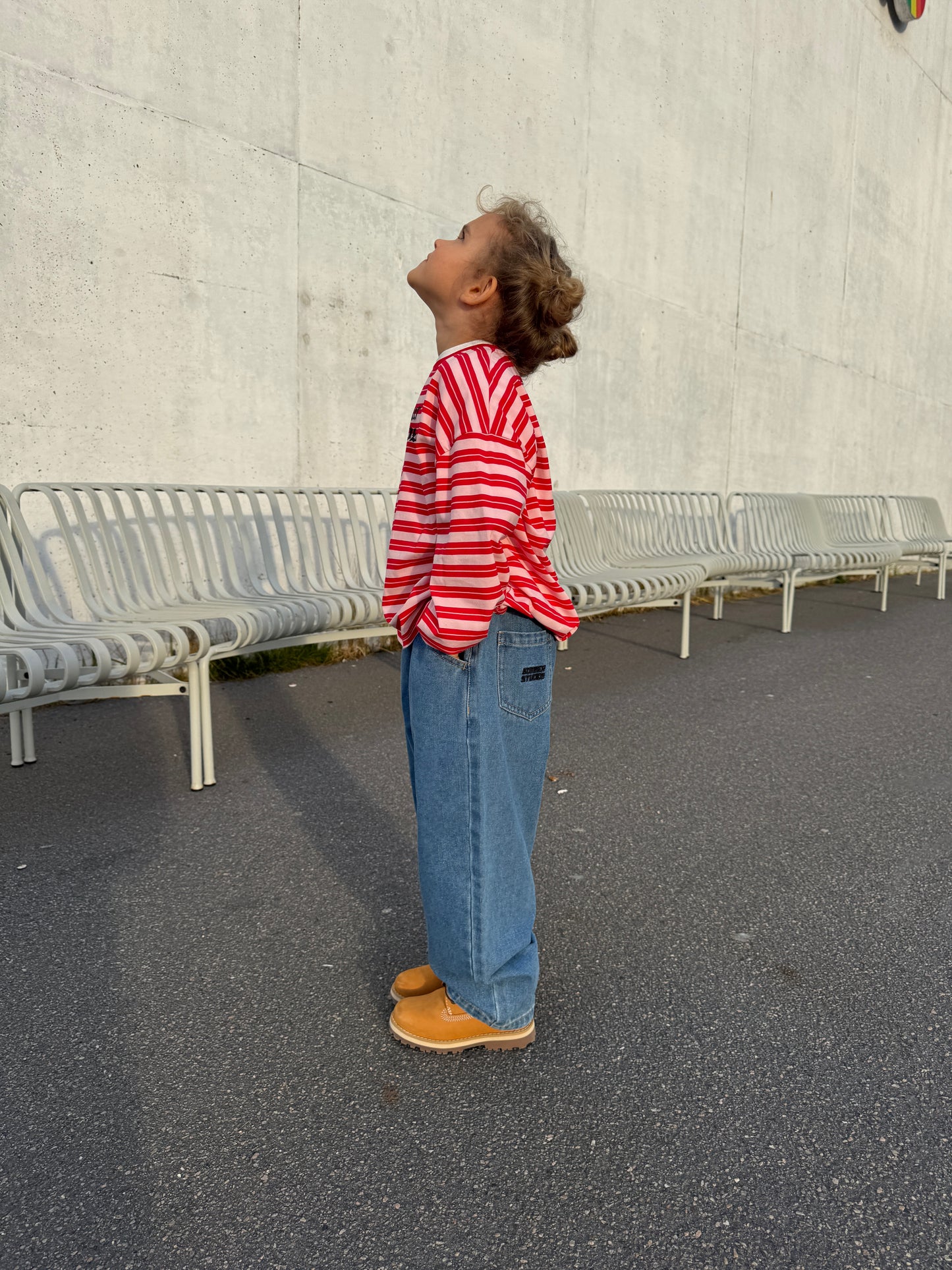 Charlie long tee Red/Pink